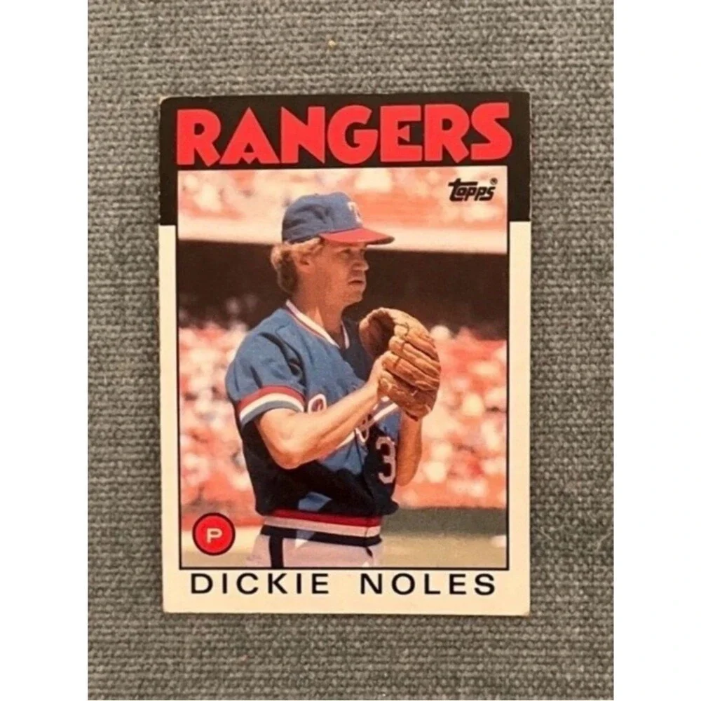 1986 Topps Texas Rangers Baseball Card
